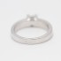 Solitaire en or blanc 18k avec diamants seconde main