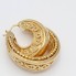 Boucles d'oreilles GRAZIELLA doubles en or 18 carats seconde main