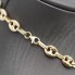 Chaîne  Grain de café semi creuse en or 18k d'occasion