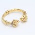 GRAZIELLA bracelet lions en or 18k avec zircon cubique 2ème main
