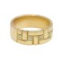 Alliance à motif géométrique en or 18k avec diamants 2ème main