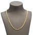 Cadena alternada semi hueca de oro 18k de segunda mano