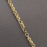 Cadena alternada semi hueca de oro 18k de segunda mano