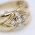 Bague d'occasion en or 18k avec zirconias