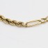 Bracelet alterné en corde d'or 18 carats d'occasion