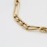 Bracelet alterné avec cordon plaqué or 18 carats trotteuse