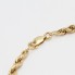 Bracelet alterné avec cordon plaqué or 18 carats trotteuse