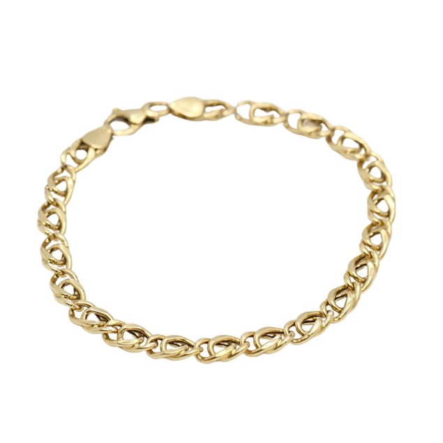Bracelet semi creux en or 18k...