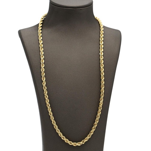 Cordon semi creux en or 18 carats...