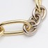 Bracelet alterné bicolore d'occasion en or 18k
