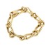 Bracelet double maillon alterné en or 18k d'occasion