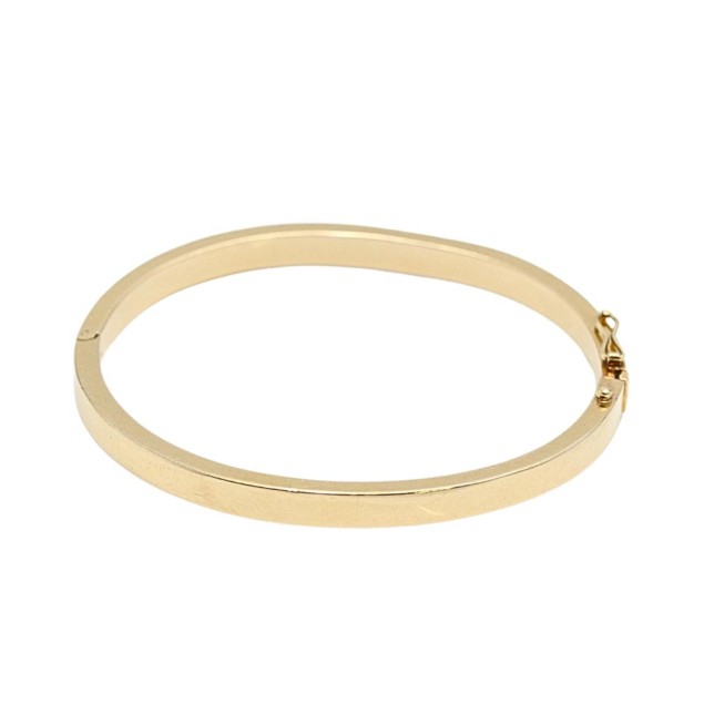 Bracelet ovale en or 18k d'occasion