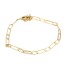 Bracelet alterné en or massif 18 carats d'occasion