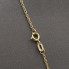Cadena tipo cordón fino de oro 18k de segunda mano
