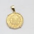 Pendentif pièce de monnaie en or 19k d'occasion
