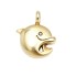 Pendentif dauphin en or 18k avec diamant d'occasion