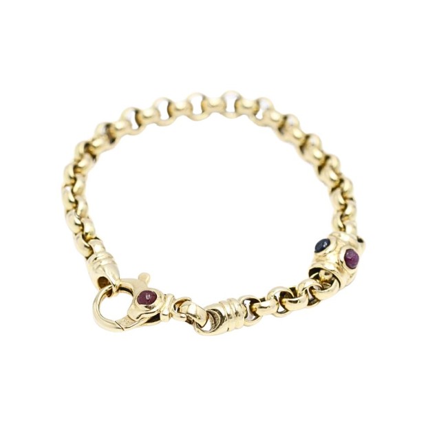 Bracelet jaseron en or 18k d'occasion...