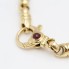 Bracelet jaseron en or 18k d'occasion avec rubis et saphirs