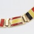 Bracelet de drapeaux en or 18k d'occasion avec émail