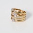 Anillo TOUS PUPPIES de oro 18k con diamantes de segunda mano