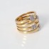 Anillo TOUS PUPPIES de oro 18k con diamantes de segunda mano