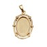 Pendentif ovale en or 18k seconde main