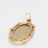 Pendentif ovale en or 18k seconde main
