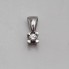Pendentif solitaire en or 18k avec diamant d'occasion