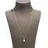 Collar de oro 18k con perla y diamantes de segunda mano