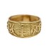 Anillo jerogíficos de oro 18k de segunda mano