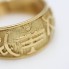Anillo jerogíficos de oro 18k de segunda mano