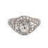 Anillo estilo vintage de oro 18k con diamantes segunda mano