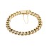 Bracelet gourmette creuse en or 18k seconde main