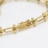 Bracelet en or massif 18 carats, trotteuse