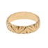 Alianza motivos vegetales de oro 18k de segunda mano