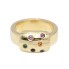 Anillo de oro 18k con circonitas de segunda mano