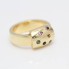 Anillo de oro 18k con circonitas de segunda mano