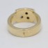 Anillo de oro 18k con circonitas de segunda mano