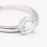 Anillo de Oro Blanco y 2,00ct Diamante Lab.Nuevo a estrenar