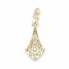 Pendentif original 1900 en or jaune et diamants