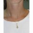 Pendentif original 1900 en or jaune et diamants