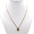 Collier d'occasion en or bicolore 18k avec diamants
