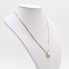Collier d'occasion en or bicolore 18k avec diamants