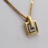 Collier d'occasion en or bicolore 18k avec diamants