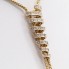 Collier spirale en or 18k avec zircone 2ème main