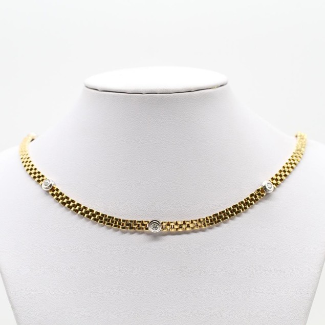 Collier jubilé en or 18 carats avec...