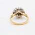 Anillo rosetón de oro bicolor 18k con diamantes segunda mano