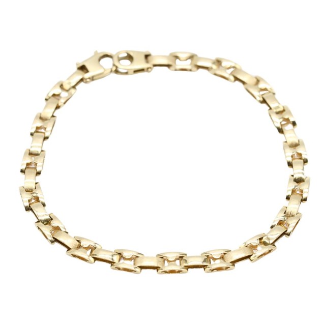 Bracelet à maillons carrés en or 18...
