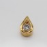 Pendentif en or 18 carats en forme de goutte avec diamant