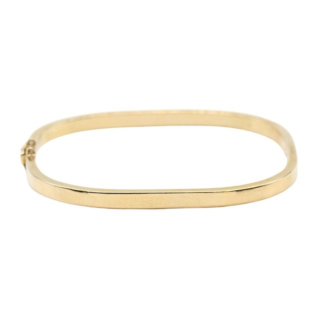Bracelet carré en or 18 carats trotteuse